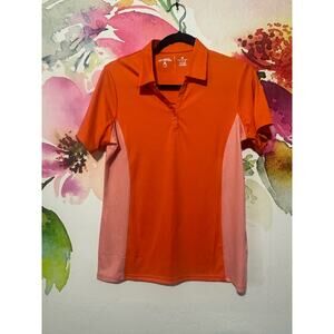 Antigua - Athletic Shirt - Orange with White Strips - Size Med
